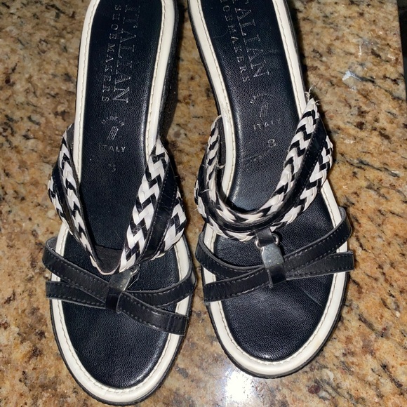 Itlian shoemakers gorgeous wedge sandals - Picture 5 of 8